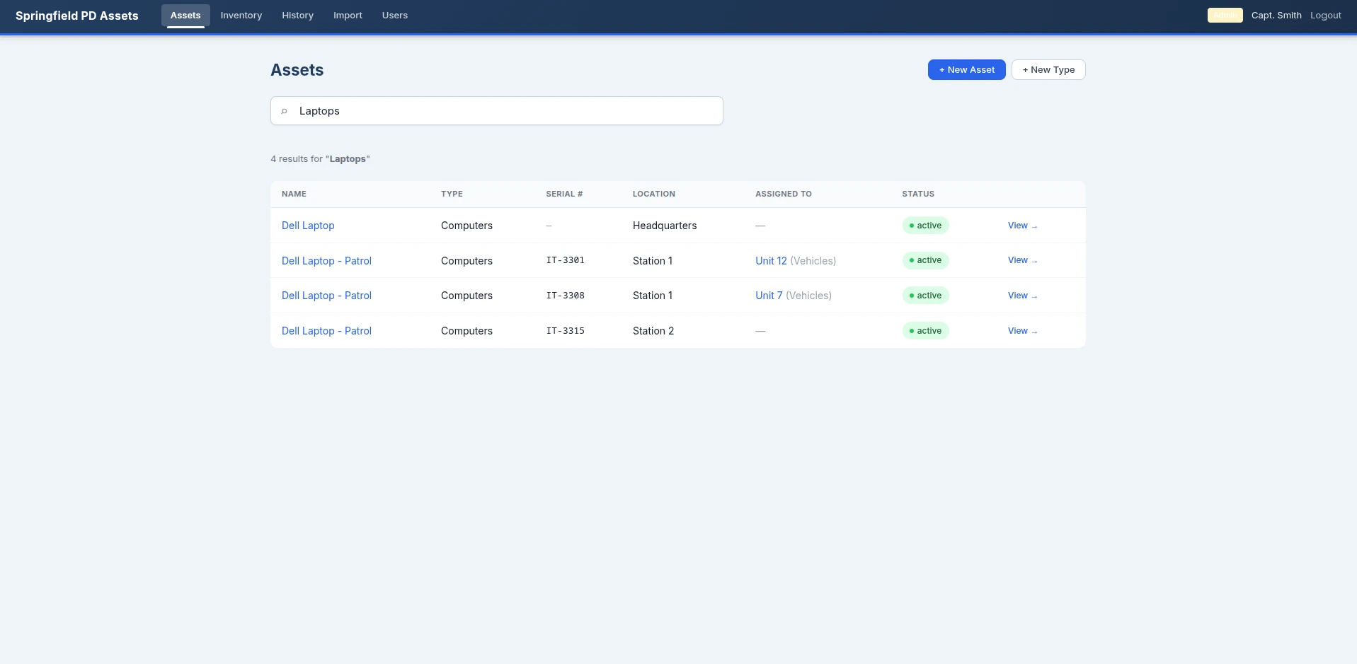 Asset Search