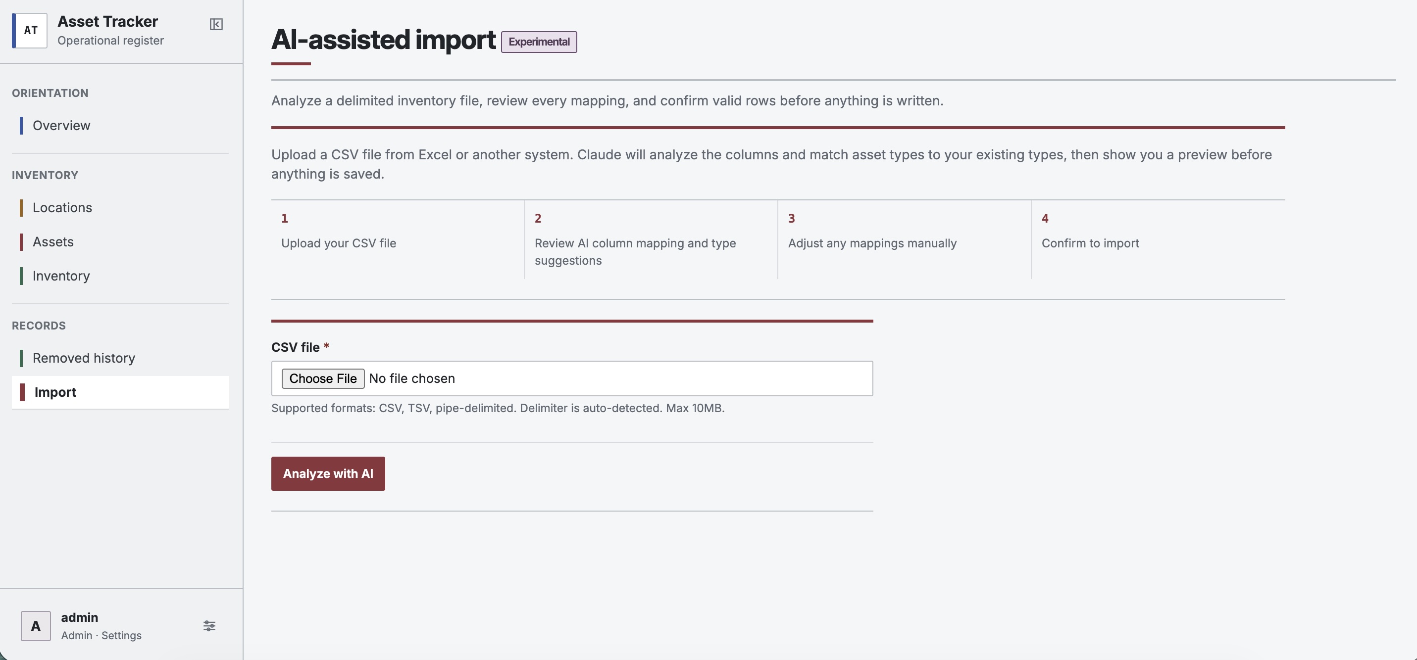 AI-Assisted Imports