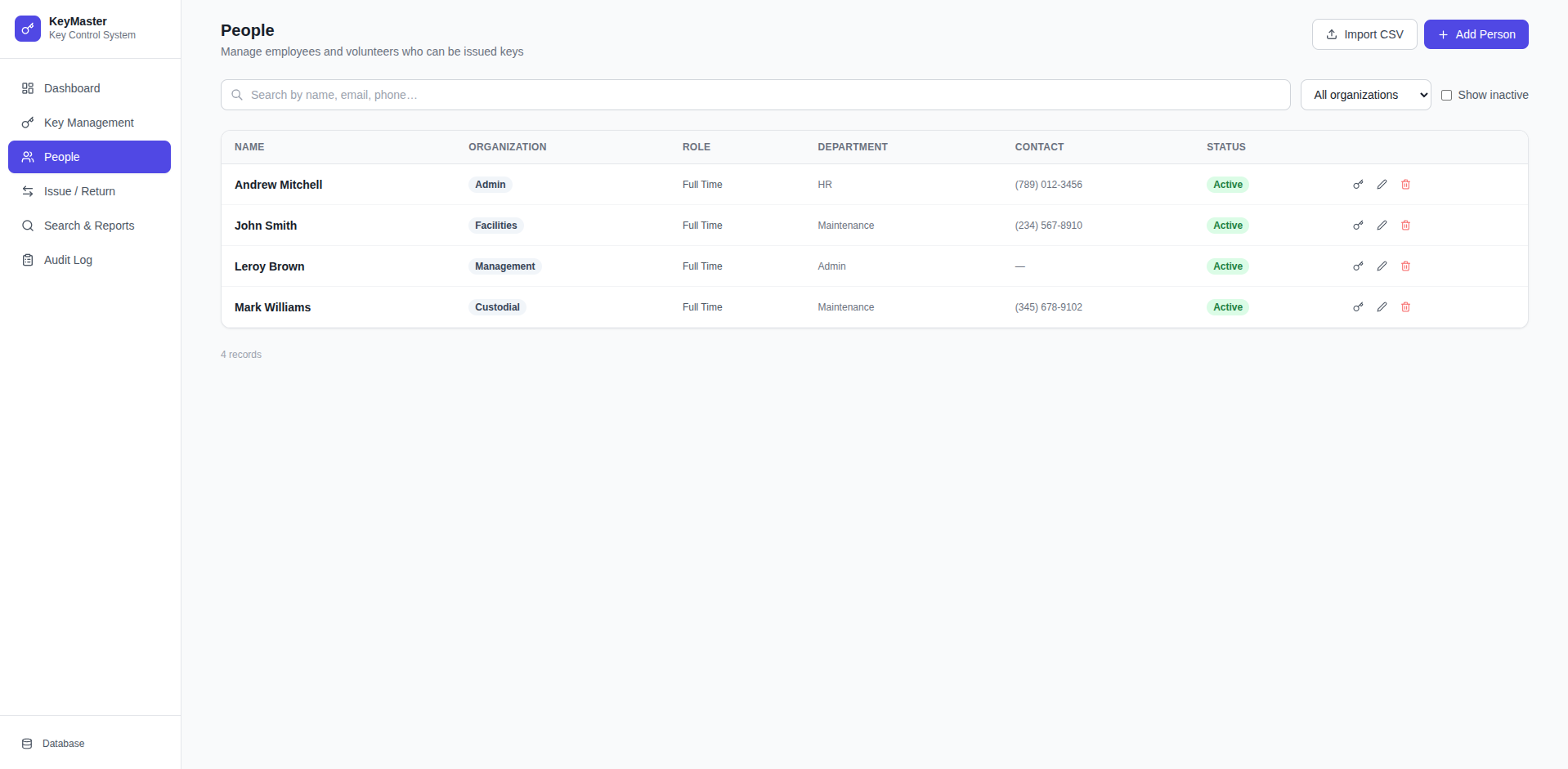 Admin Dashboard