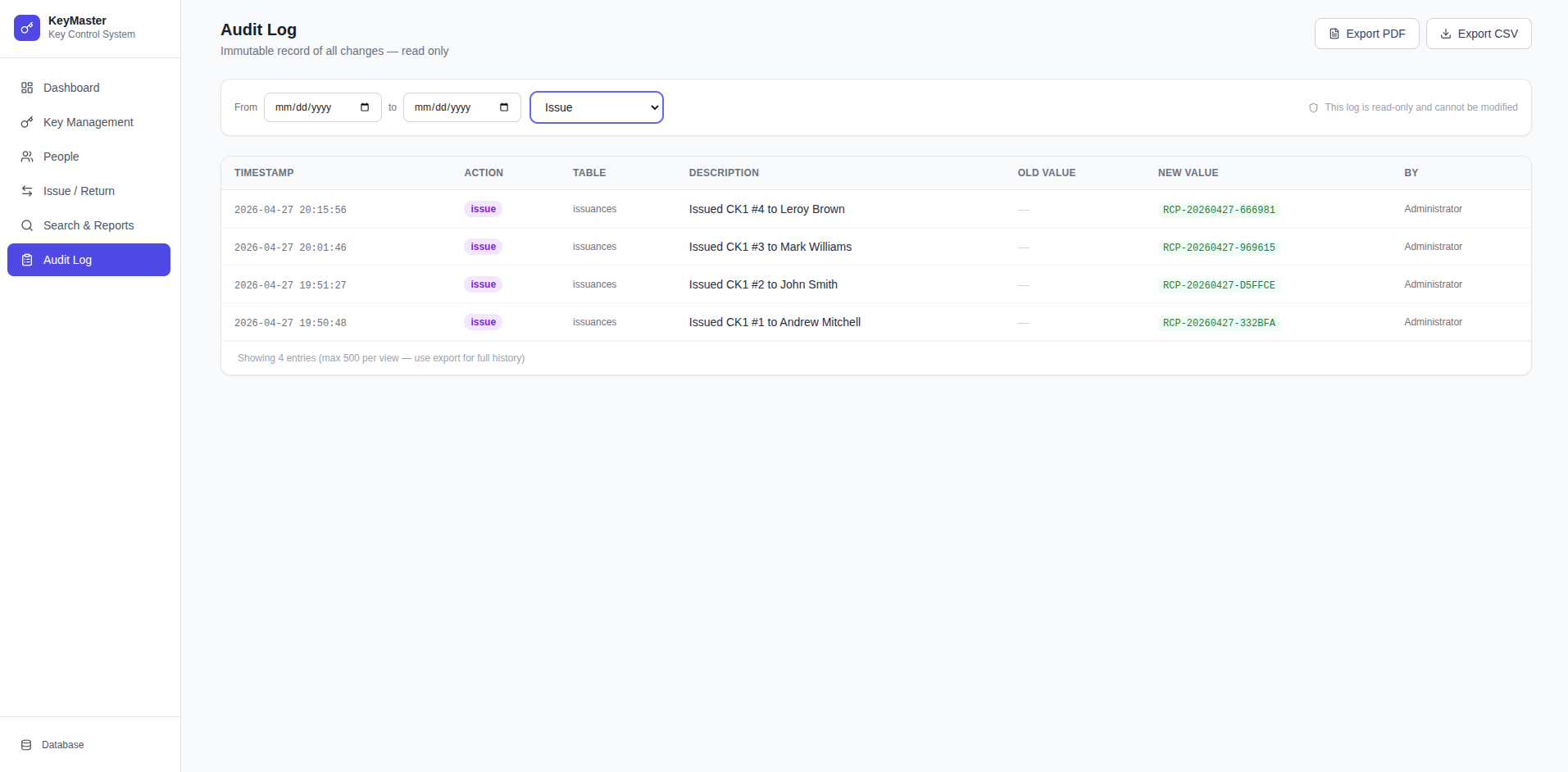 Audit Logs